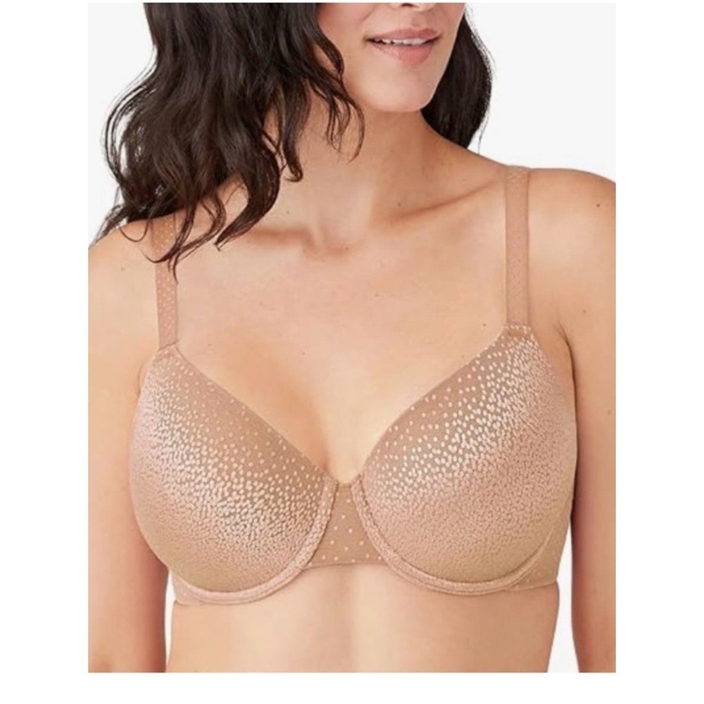 Wacoal Nude/Tan Underwire T-Shirt Bra with Subtle Dot Print